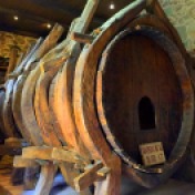 A 16th century barrel for water storage in Meteora, Greece