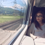 On a train from Italy to Switzerland.